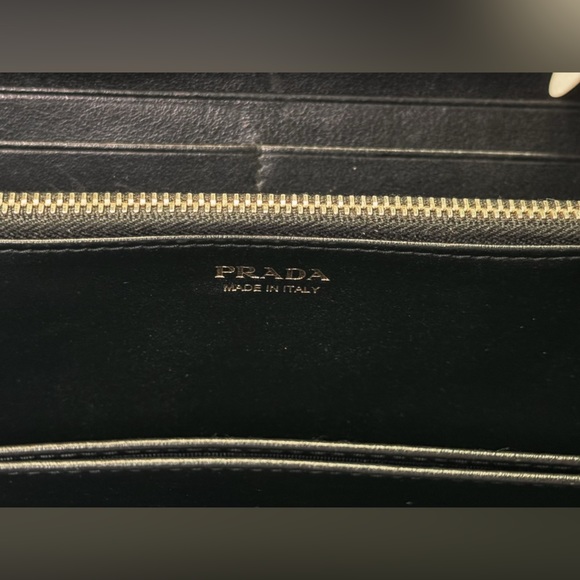 PRADA Leather Zip Around Long Wallet - Picture 6 of 14